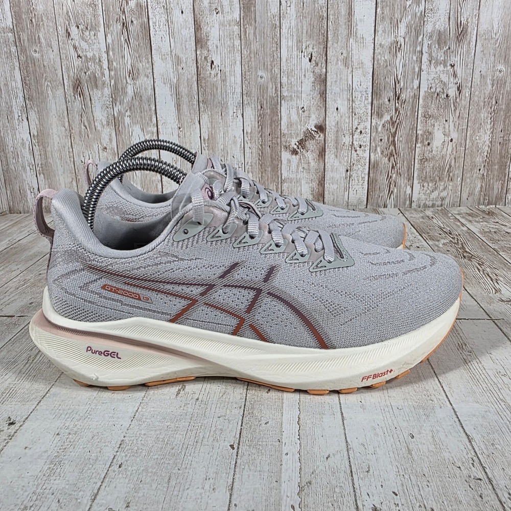 ASICS GT-2000 13 Womens Grey Rose Gold Running Shoes 1012B666 Size 8